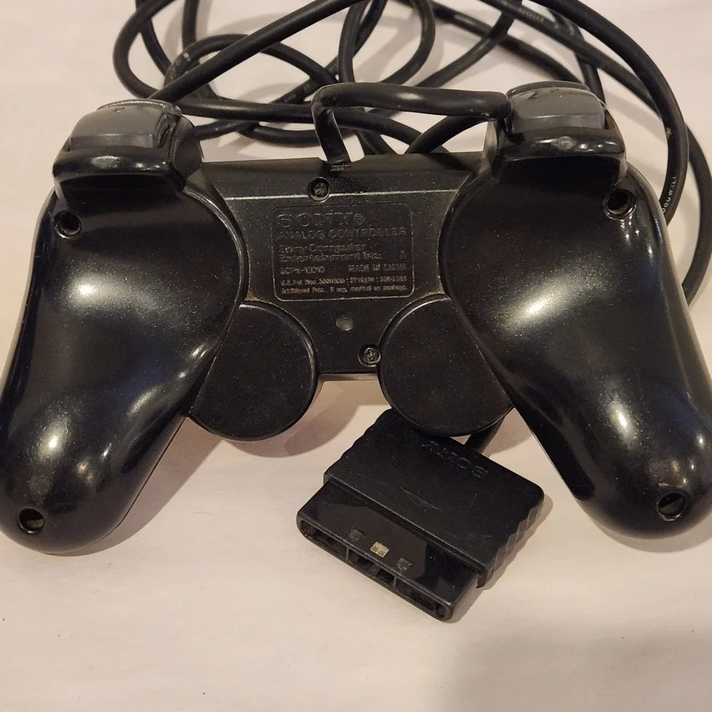 Sony PlayStation 2 Dual Shock Analog Controller Lot Of 2 Black, Blue Untested**
